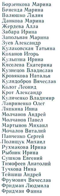 Список 10-Б класса.    Выберите курсором любую фамилию или перейдите по ссылке "далее" вверху страницы.